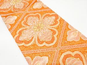 アンティーク　花菱模様織り出し袋帯（材料）